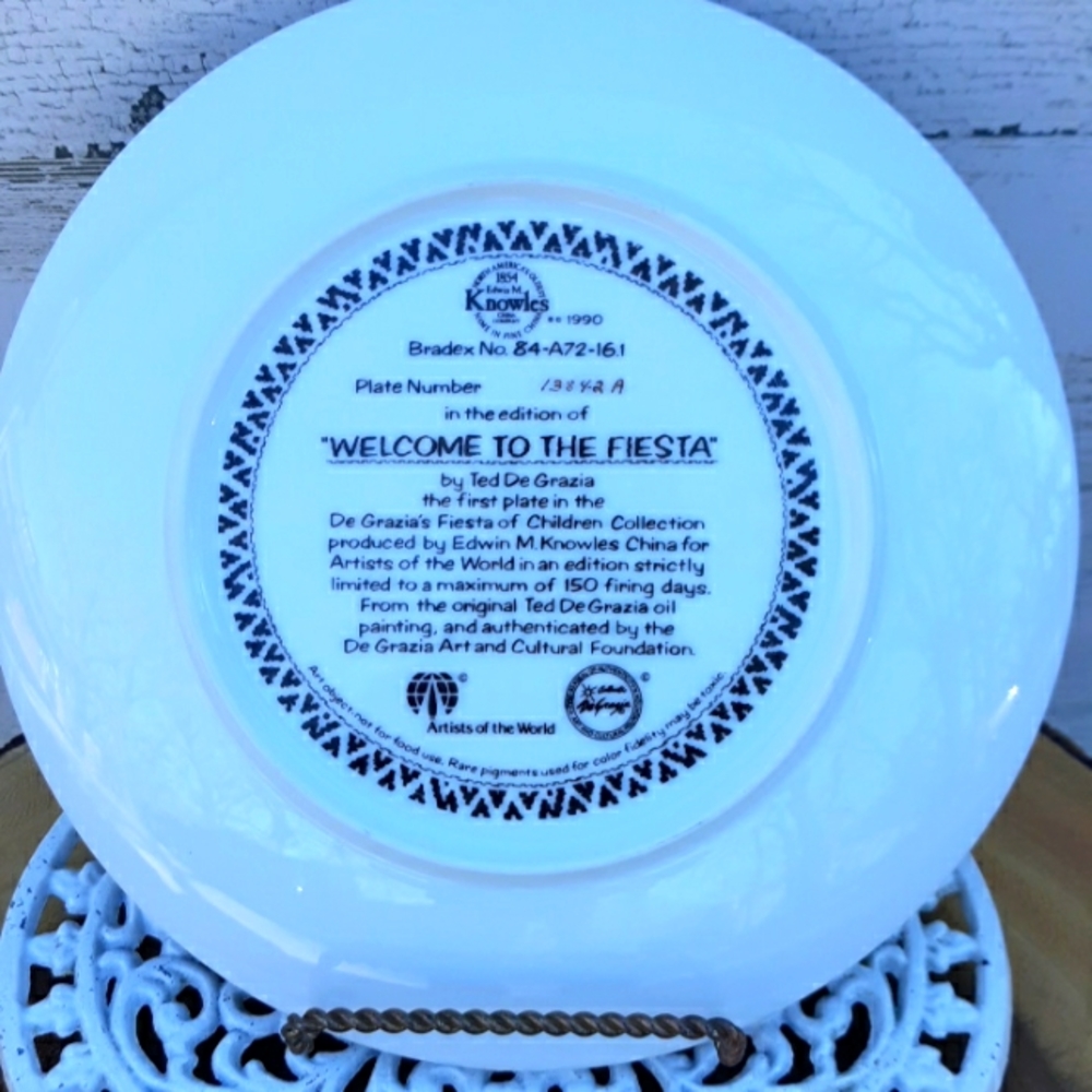 EUC VTG DEGRAZIA PLATE - Picture 2 of 8